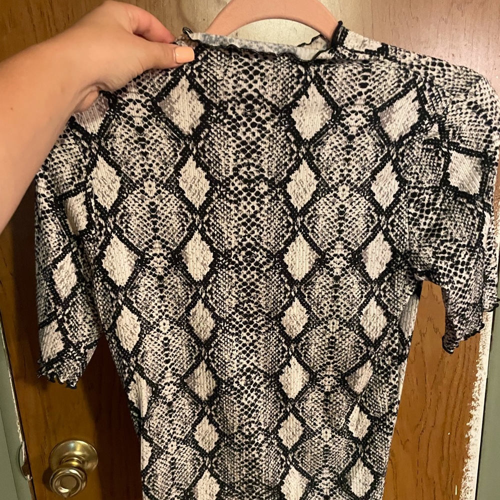Snake skin top